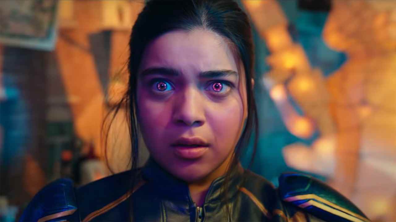 Los ojos de Kamala Khan brillan mientras se enciende en el tráiler de Ms Marvel para Disney Plus
