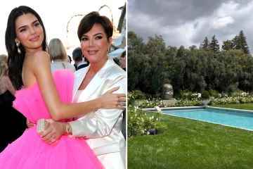Kendall les da a los fanáticos un vistazo del enorme patio trasero de Kris en la nueva mansión de $ 17 millones