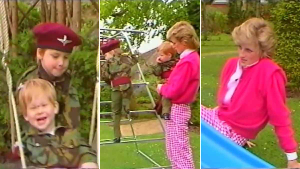 Lady Diana juega con los pequeños William y Harry: la tierna película de 1986 enloquece las redes sociales