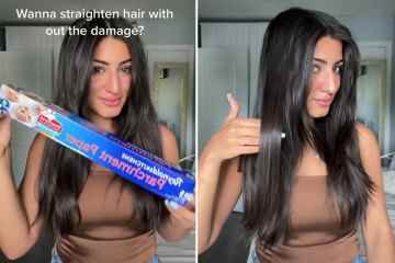 Hairstylist comparte el producto de £ 1 para alisar su cabello sin daño por calor