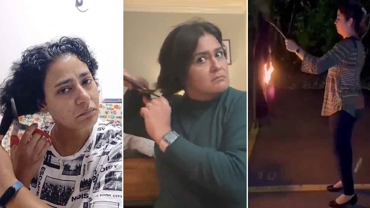 En Irán, mujeres se cortan el pelo y queman hijabs en protesta por la muerte de Masha Amini