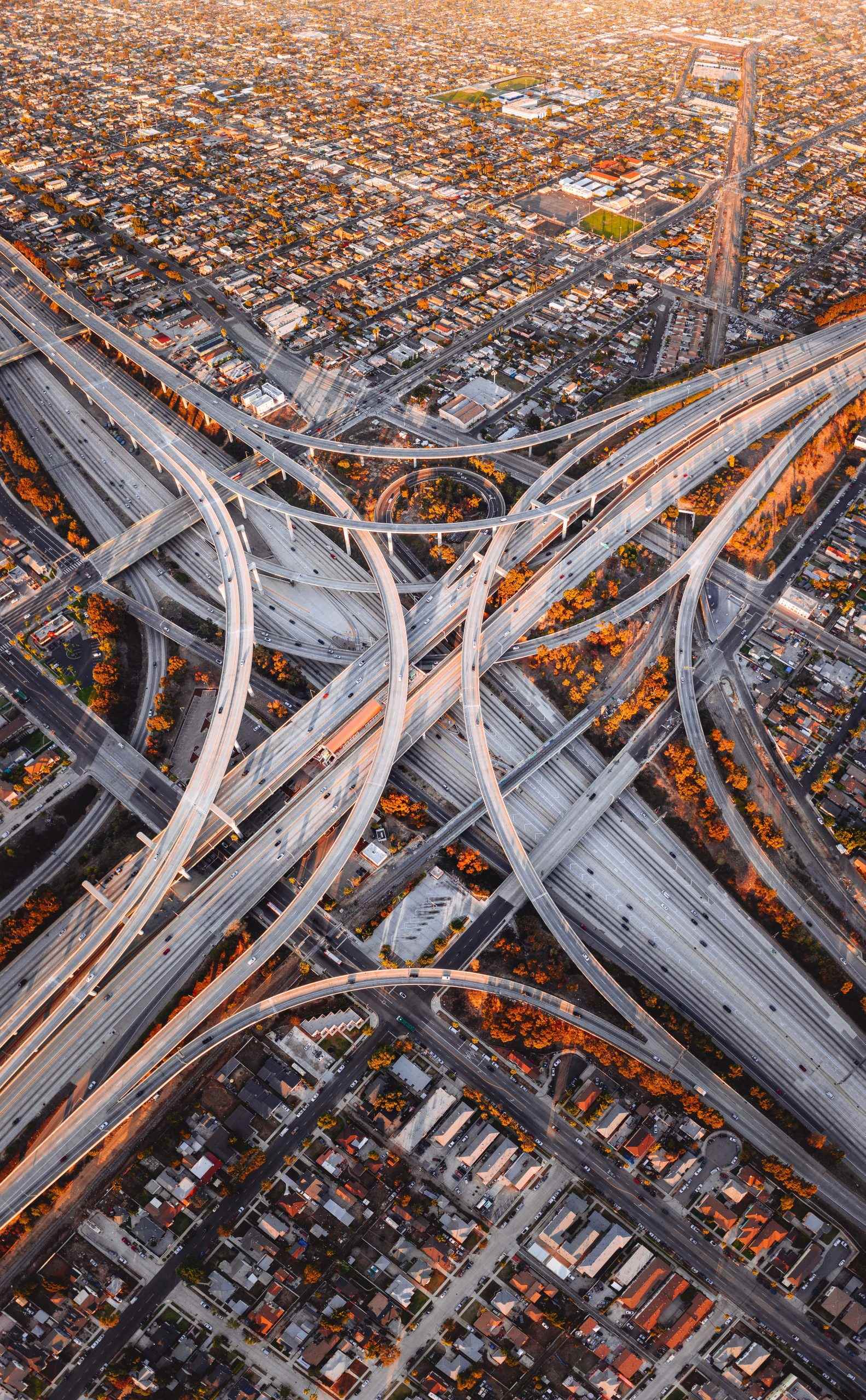 Autopistas en Los Ángeles.
