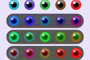 Una ilusión óptica alucinante hace que los ojos parezcan cambiar de color