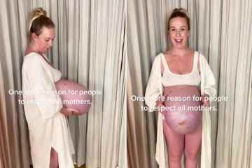 Mujer embarazada comparte la realidad de esperar trillizos mostrando un enorme bulto