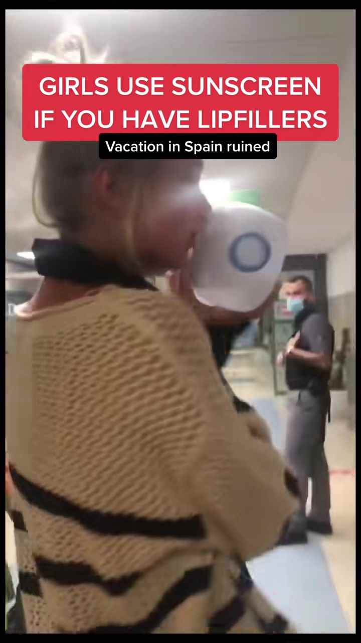 Se vio obligada a usar una botella de agua congelada para enfriar la reacción.