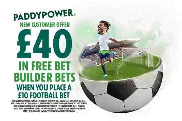 Obtenga £ 40 en apuestas gratuitas en Bet Builder cuando apueste £ 10 en fútbol con Paddy Power