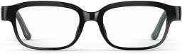 Şeffaf lensli siyah gözlük