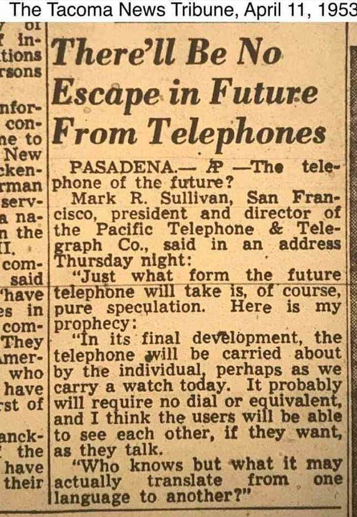 Telefon yöneticisi Sullivan, 1953'te gelecekteki akıllı telefon özelliklerini tartışıyor - Telefon yöneticisi akıllı telefonu 1953'te tahmin ediyor!