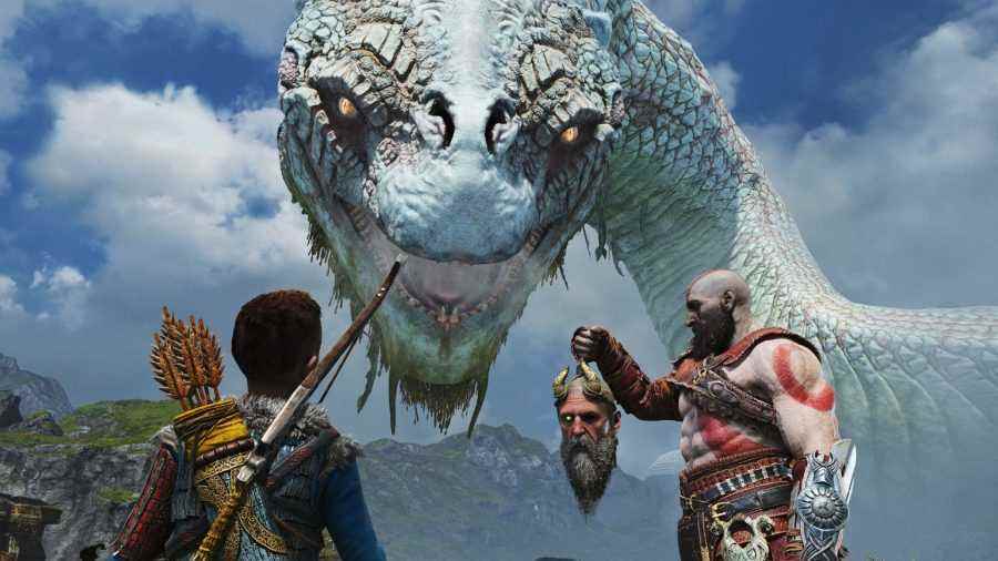 God of War PC incelememizde dünya yılanı, Atreus ve Kratos