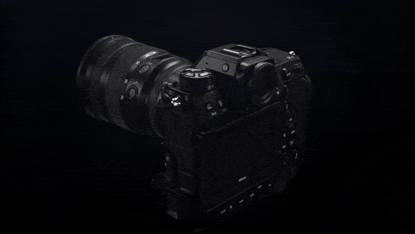 Nikon Z9 kameranın görüntüleme hattını gösteren bir animasyon