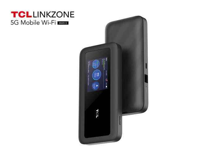 Linkzone LTE CAT6 Mobil Wi-Fi'nin önü ve arkası.