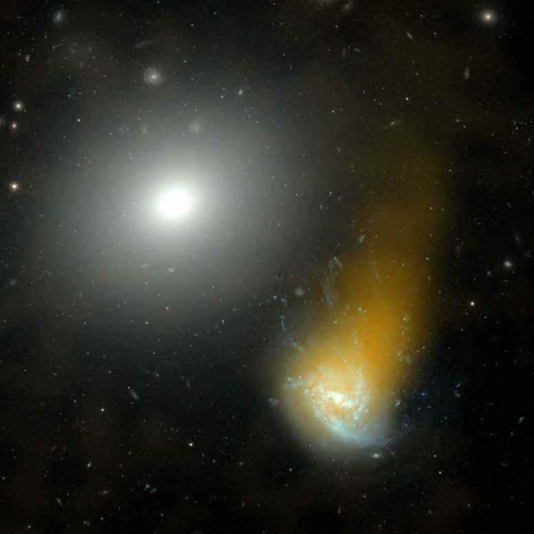 Jellyfish Galaxy NGC 4858
