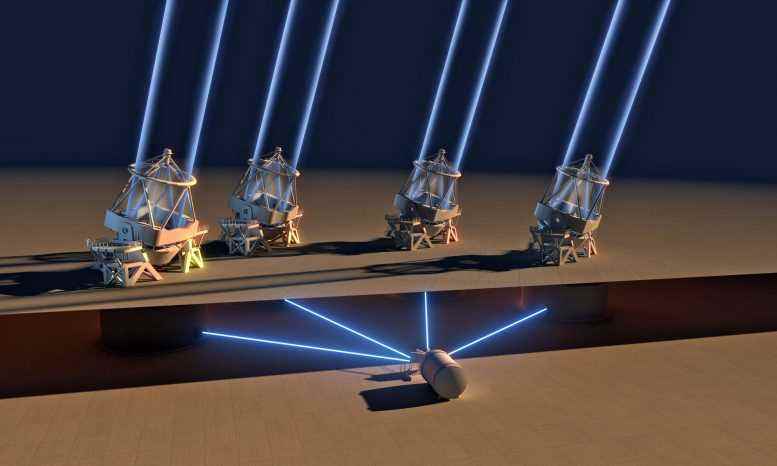 VLT İlk Kez 16 Metrelik Teleskop Olarak Çalışıyor