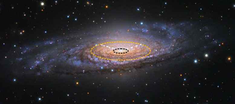 Galaxy NGC 7331 İyonize Karbon Emisyonu