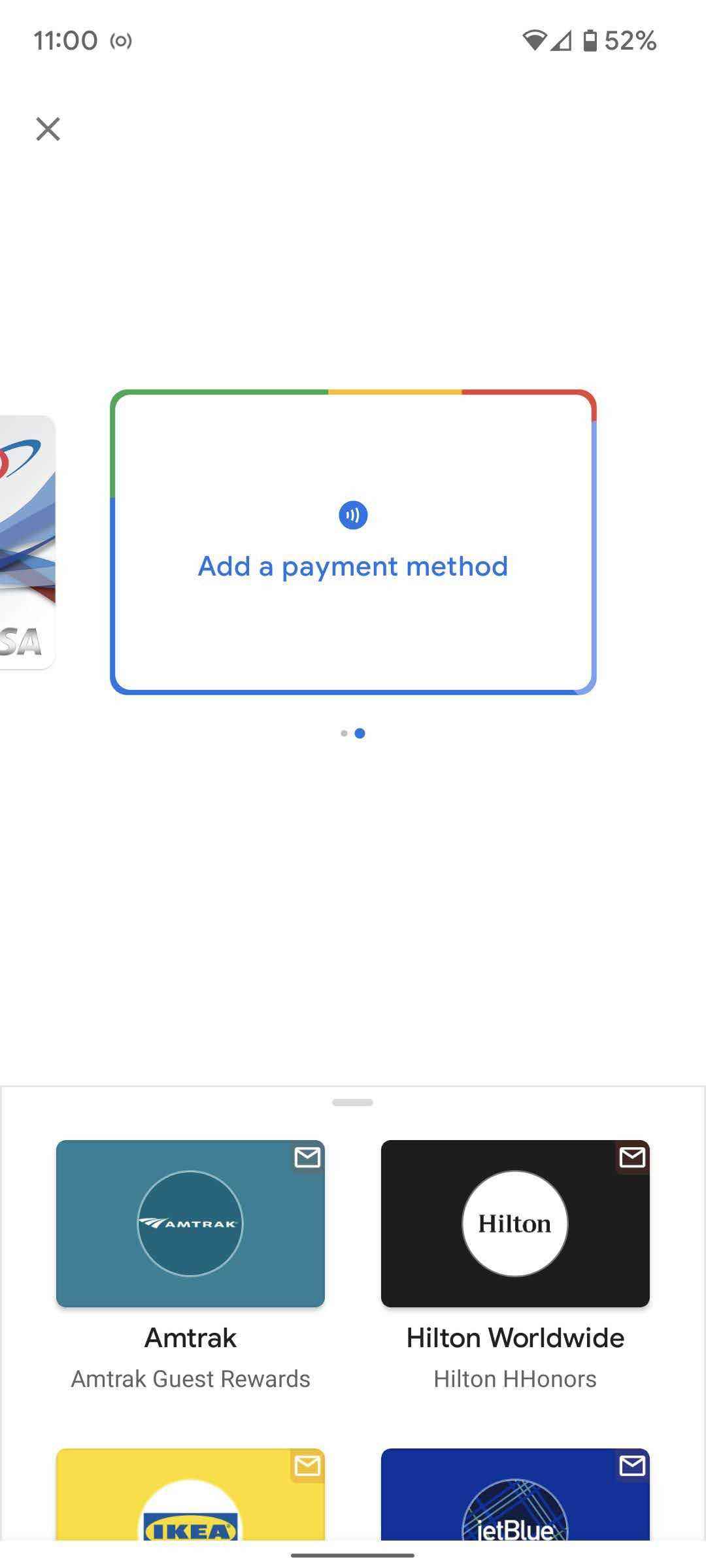 Ödemeye hazır ekranında yeni bir ödeme kaynağı ekleyebilirsiniz.