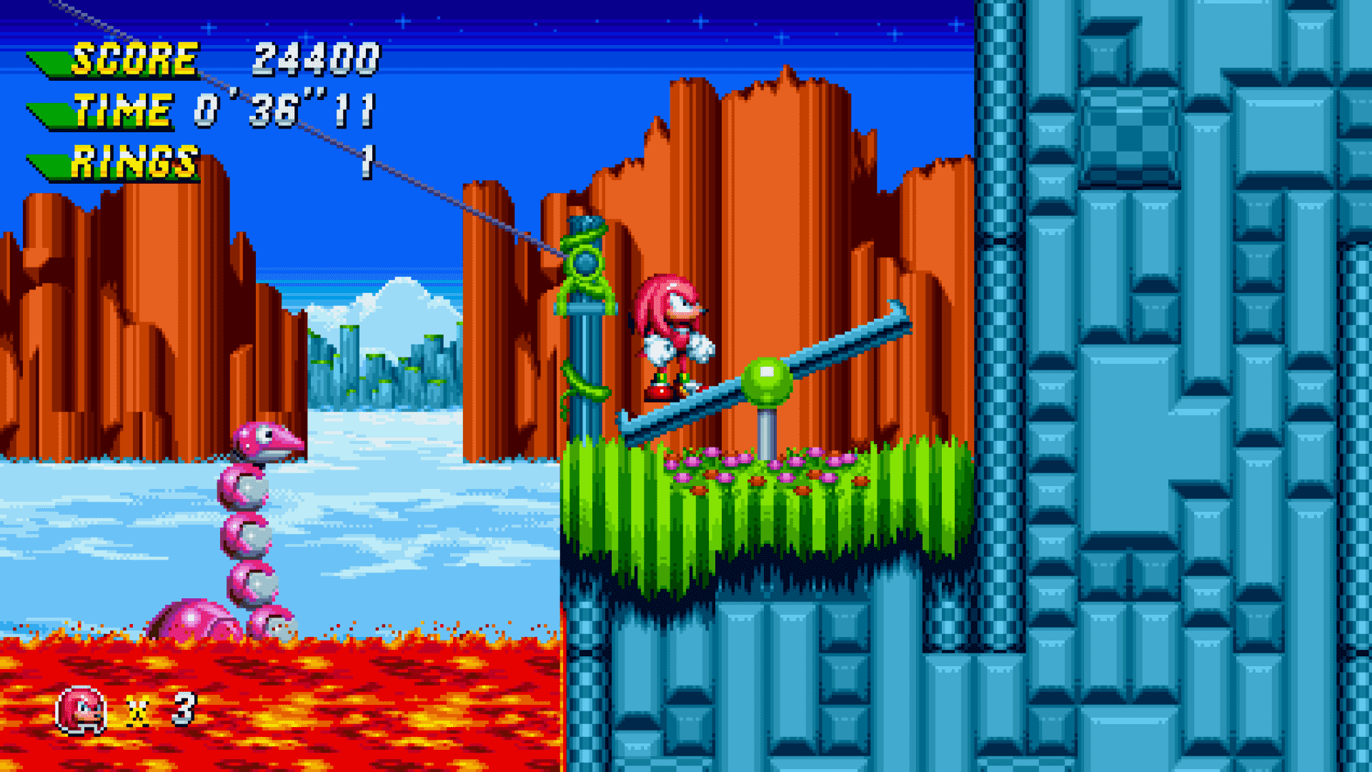 Sonic Mania Tepesi Üst Bölgesi