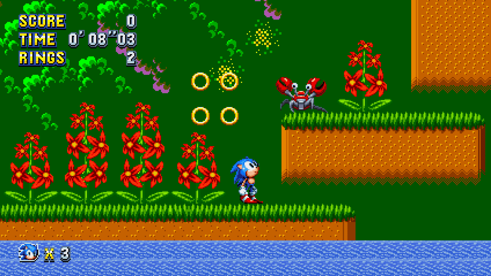 Sonic Mania'da Orman Bölgesi
