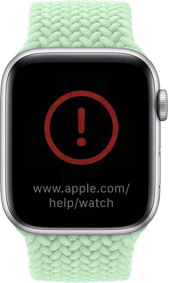 Kırmızı ünlem işareti, Apple Destek'e gitmek anlamına geliyordu.  Artık iPhone'unuzla Saatinizi kurtarmayı deneyebilirsiniz - WatchOS 8.5, iOS 15.4 çalıştıran yakındaki bir iPhone ile Apple Watch'unuzu geri yüklemenize olanak tanır