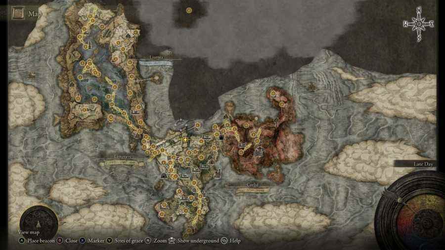 Elden Ring açık dünyası: Elden Ring dünyasının tamamlanmamış bir haritası