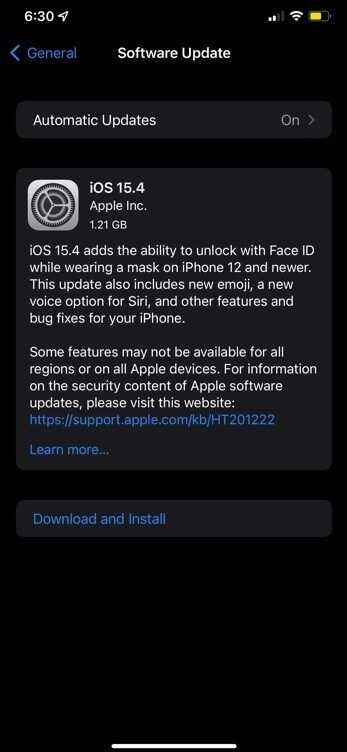 Güvenlik nedeniyle iPhone'unuzu iOS 15.4'e güncellemeniz gerekiyor - Neden en kısa sürede iPhone'unuza iOS 15.4 yüklemeniz gerekiyor?