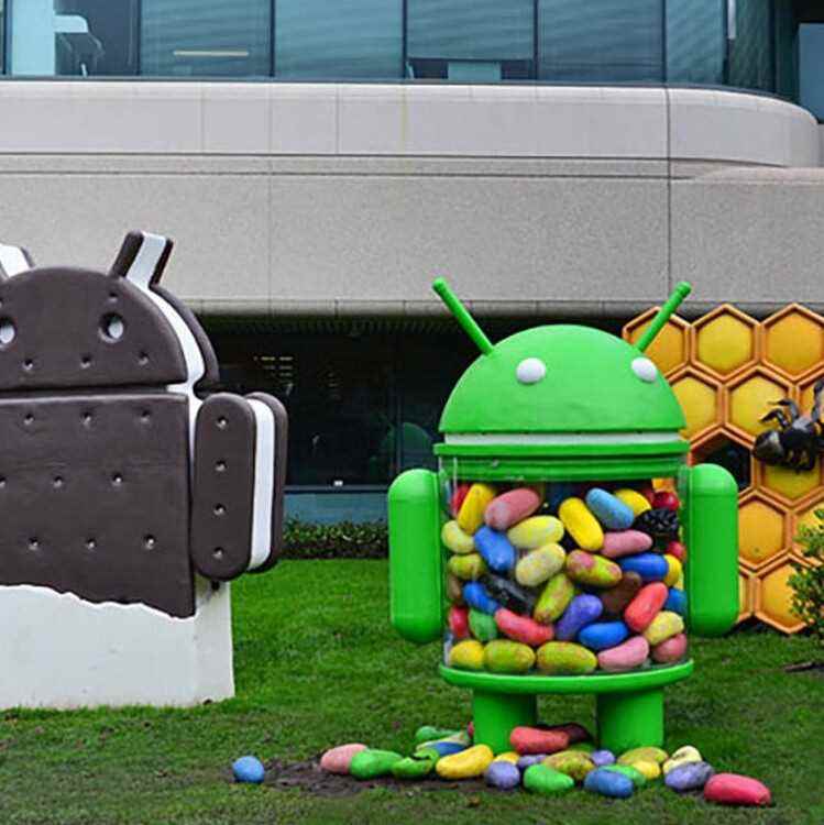 Googleplex'te Android tatlı heykelleri eksik - Googleplex'te ikonik Android tatlı heykelleri eksik