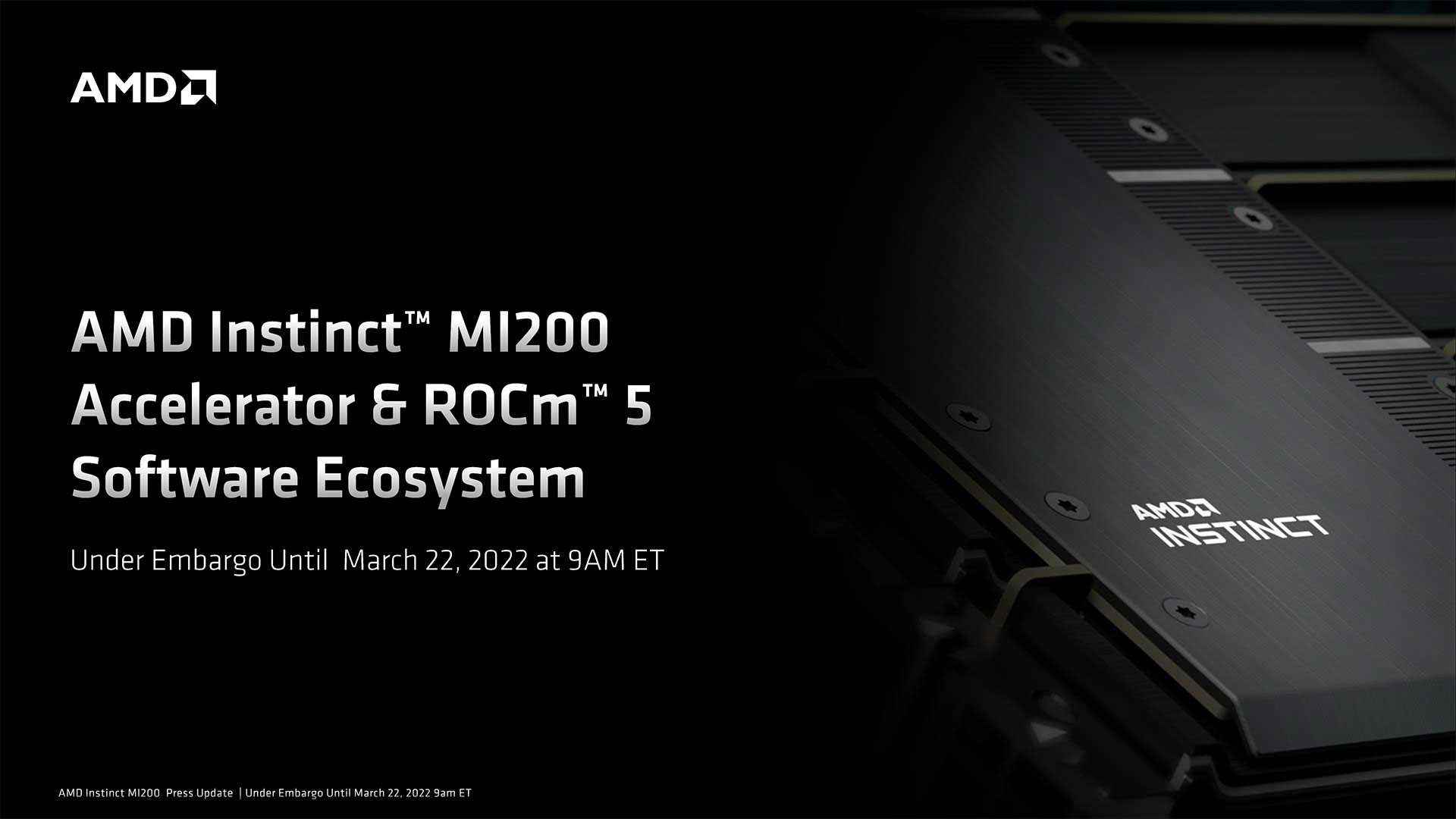 AMD Radeon Instinct MI210 görüntüleri ve slaytları