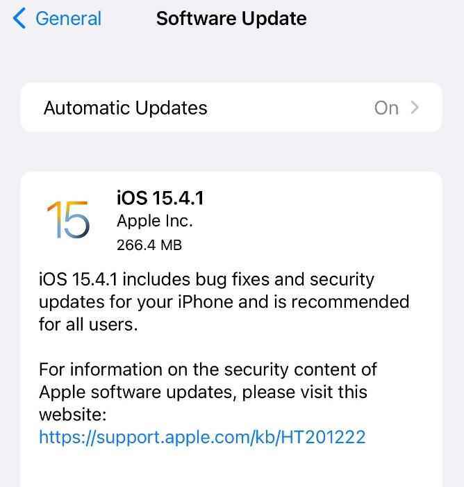 Apple bugün iOS 15.4.1'i yayınladı - Apple, büyük iPhone ve Apple Watch sorunlarını çözebilecek küçük güncellemeler yayınladı