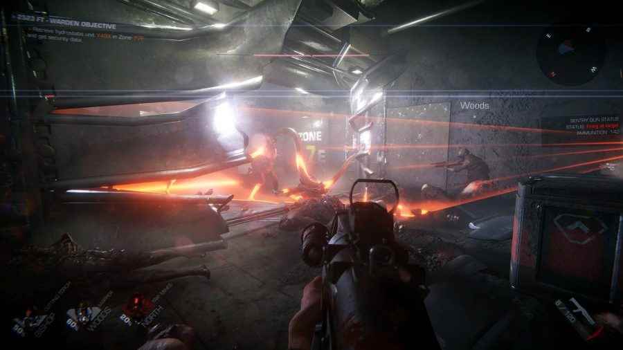 PC'deki en ürkütücü ve en iyi hayalet oyunlarından biri olan GTFO'da bir yeraltı sığınağında canavarları vurmak.