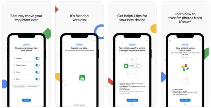 Google, iOS için Android Uygulamasına Geçin