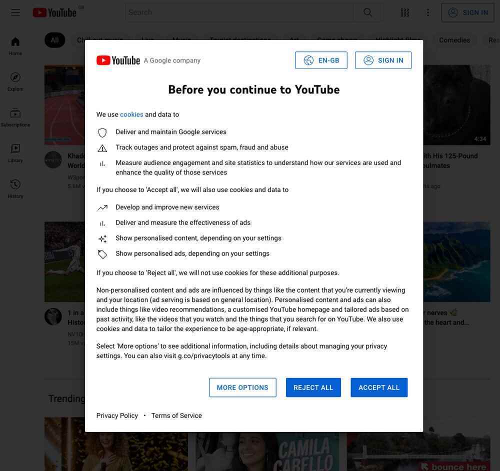 YouTube'da izin alınması