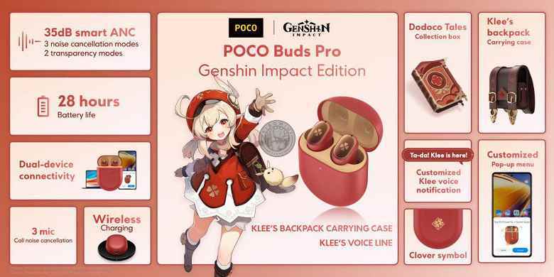 Poco Buds Pro Genshin Impact Edition uluslararası pazara sunuldu