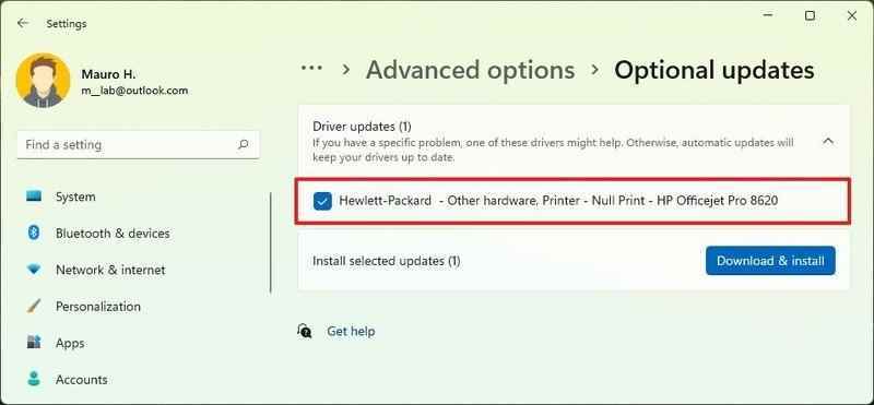 Windows Update yükleme sürücüleri
