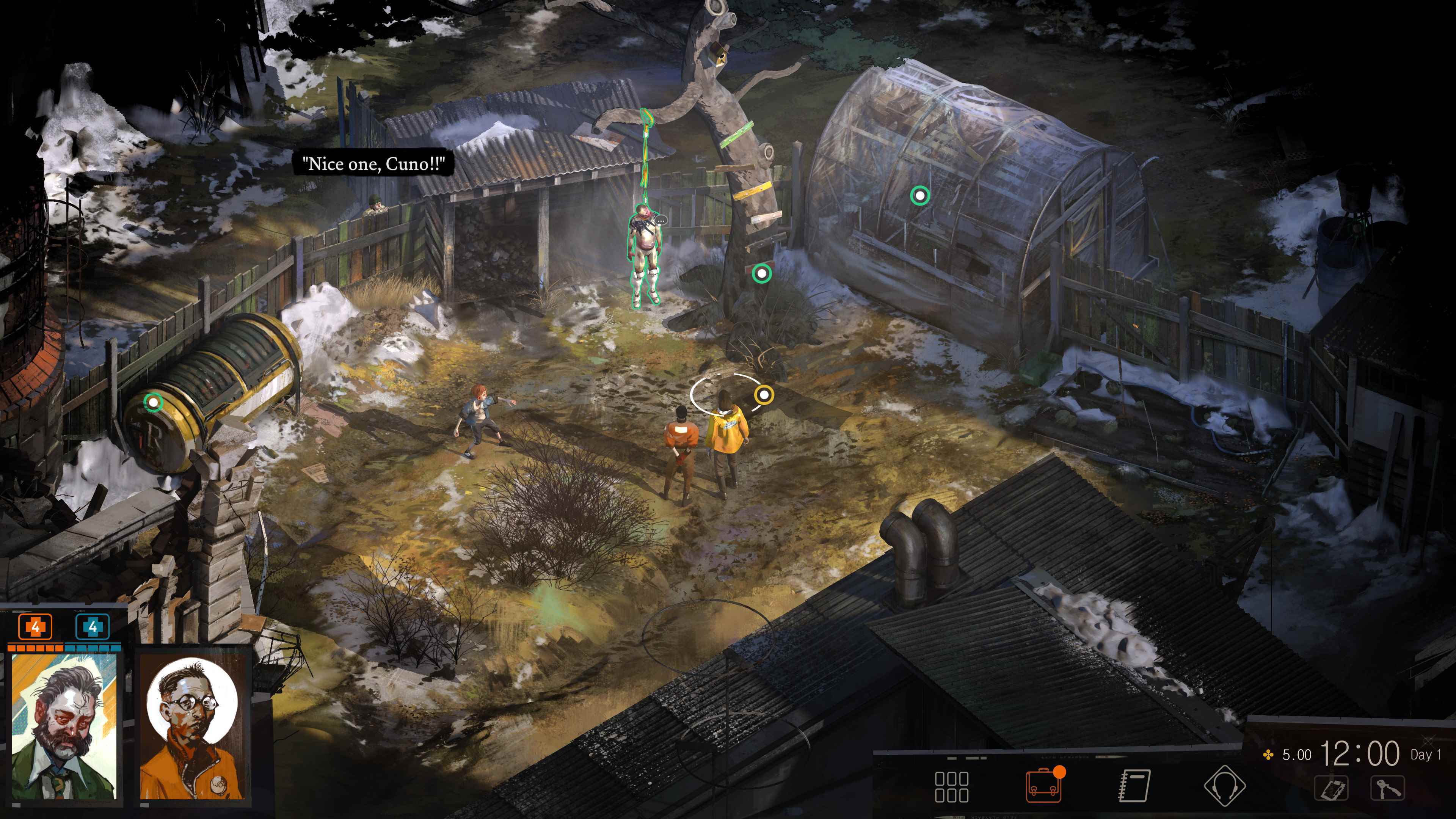 Disco Elysium oyunundan ekran görüntüsü