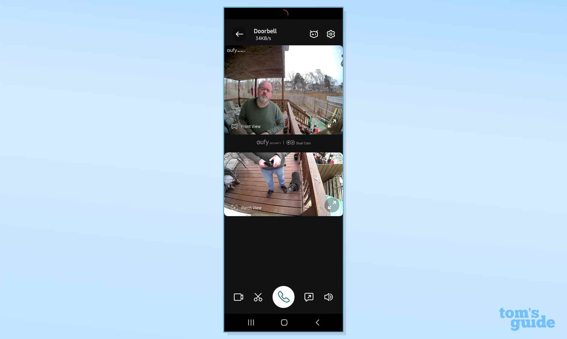 Eufy Video Doorbell Dual uygulaması ekran görüntüsü