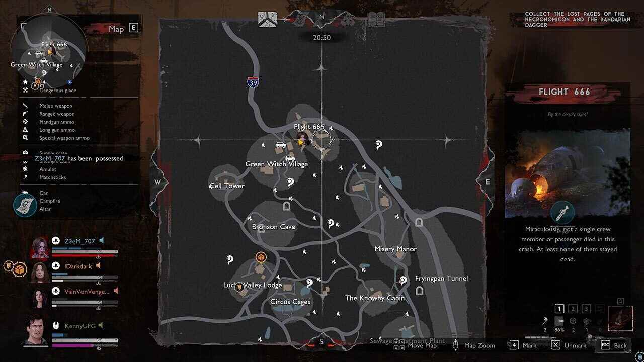 Evil Dead'in haritası çok büyük.