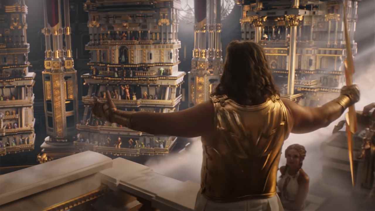 Russell Crowe'un Zeus'u Thor: Love and Thunder'da Olympus kalabalığına oynuyor