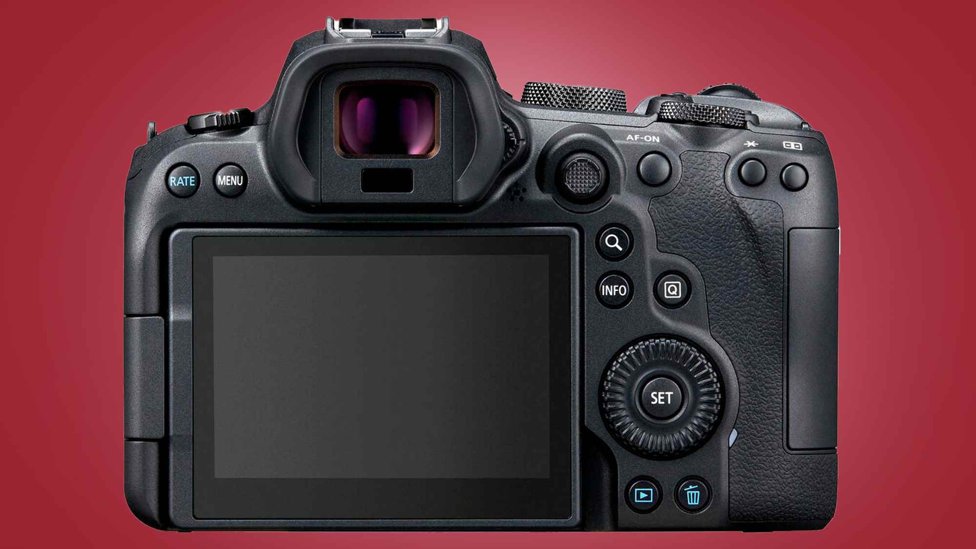 Canon EOS R6 aynasız fotoğraf makinesinin arkası