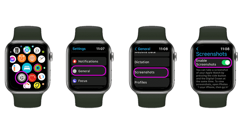 Apple Watch ile yakalama özelliğini etkinleştirin