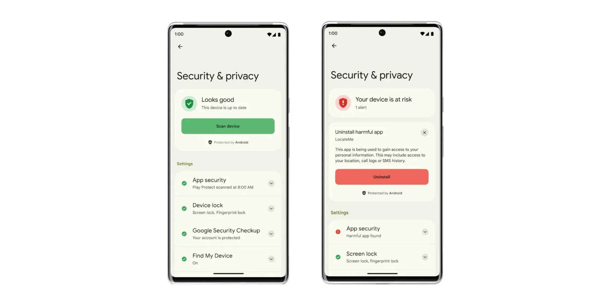 Google yeni tanıtıyor "Android tarafından korunuyor" Android'de güvenlik ve gizlilik için marka bilinci oluşturma