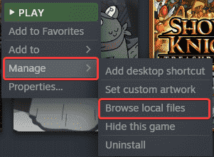 Steam istemcisi aracılığıyla bir oyunun yerel dosyalarına erişebilir ve Sniper Elite 5 tanıtım videolarını atlamak için dosyaları silebilirsiniz.