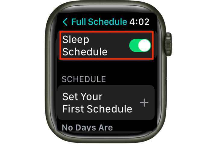Apple Watch uyku geçiş anahtarı.