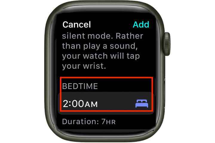Apple izle uyku zamanı kurulumu.