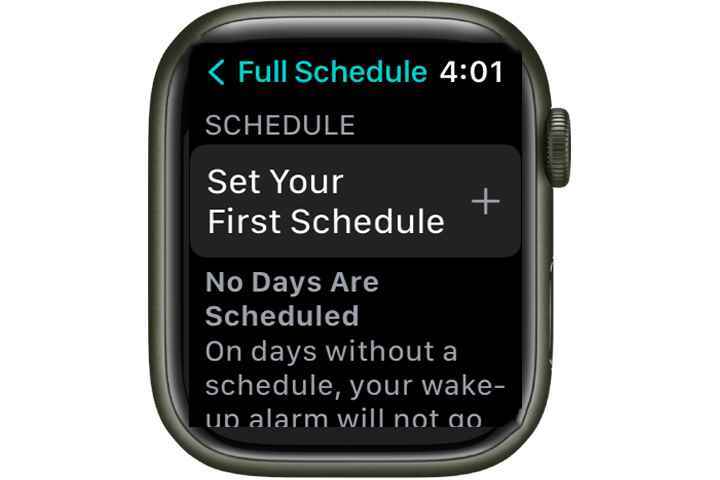 Apple Watch uyku talimatları.