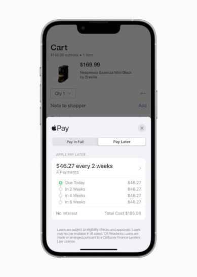 iPhone'da Daha Sonra Apple Pay