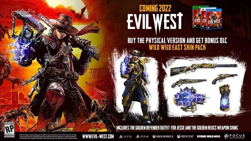 Wild Wild East Pack, fiziksel sürüm için Evil West bonus içeriğidir