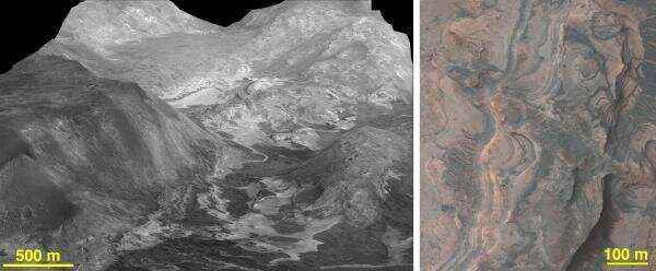 Mars'ta kil içeren tortullarda kaydedilen uzun bir akan su tarihi