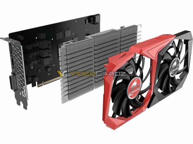 Renkli'nin GeForce GTX 1630 Grafik Kartı Sızıyor, Çift Fanlı Soğutucu 2 ile Giriş Düzeyi Tasarımı
