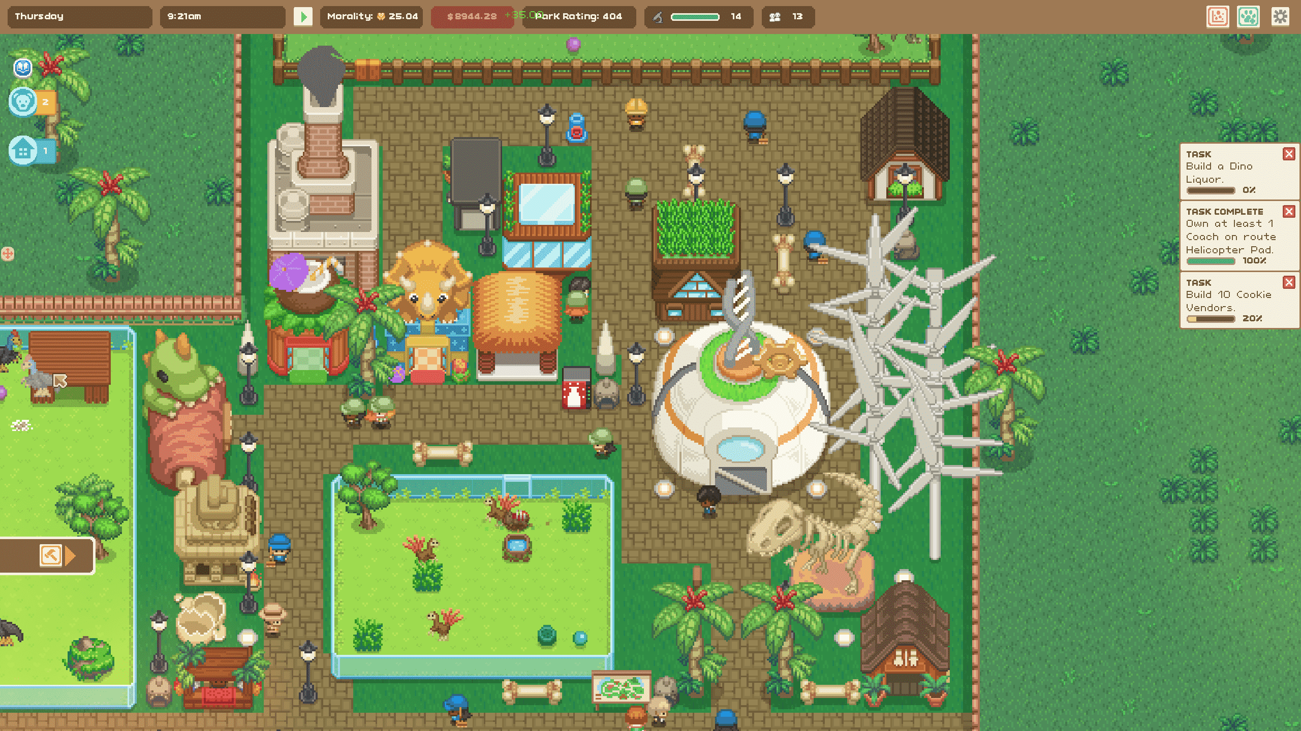 Let's Build a Zoo's Dinosaur Island DLC'sinden ekran görüntüsü
