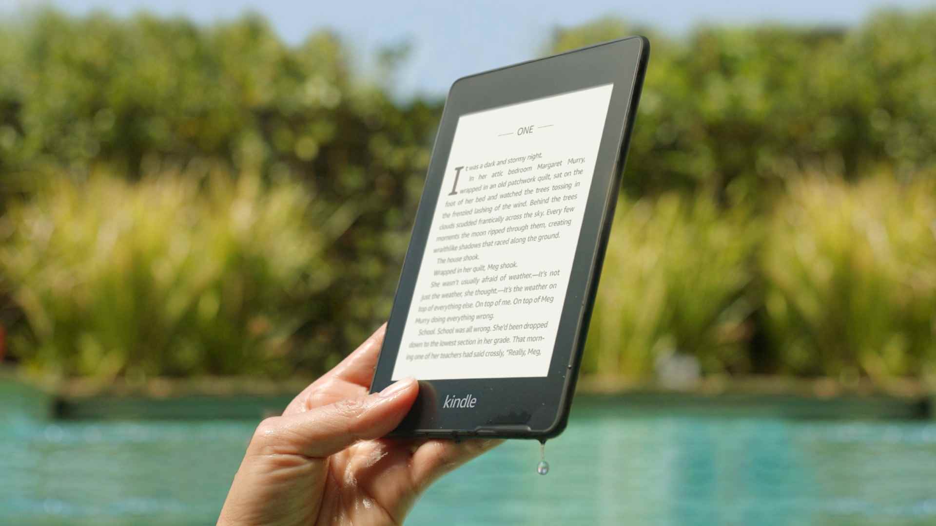 Bir gölün yanında Kindle Paperwhite