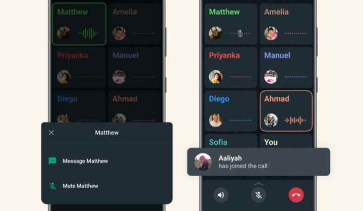 WhatsApp, grup sesli aramaları için yeni özellikler getiriyor